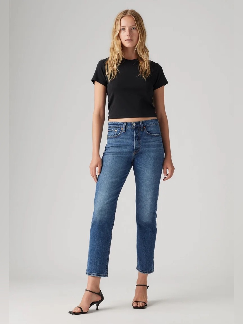 RARE LEVI'S White Oak Cone Denim Wedgie Fit Jeans 27